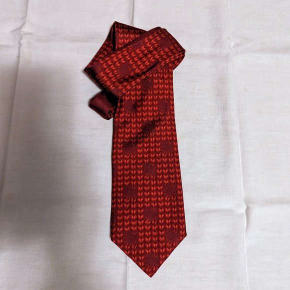 ANDRE CLAUDE CANOV SILK TIE HAND-MADE IN FRANCE FOR VALENTINE GIFT - Picture 1 of 1